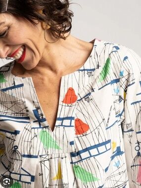 NWT FRANCES VALENTINE EASY TOP IN LA CAGE